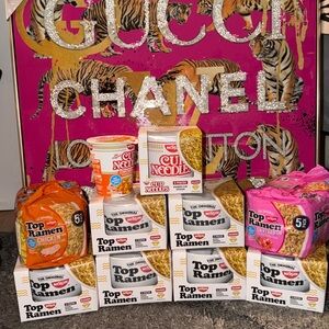 Mystery Nissin Bowl & Cup of Noodles Ramen Bundle Game-7 chances to win luxury🎉